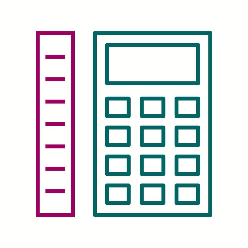 Beautiful Measurement Calculation Line Vector Icon