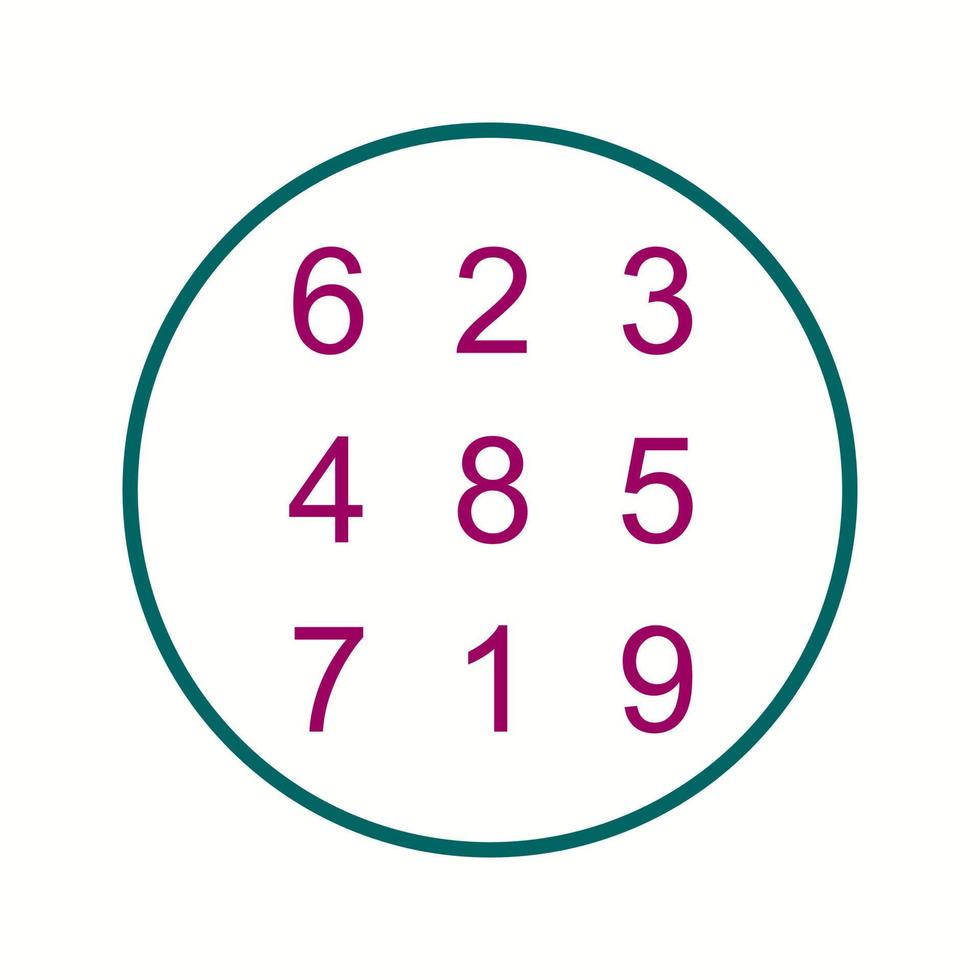 Beautiful Number Theory Line Vector Icon