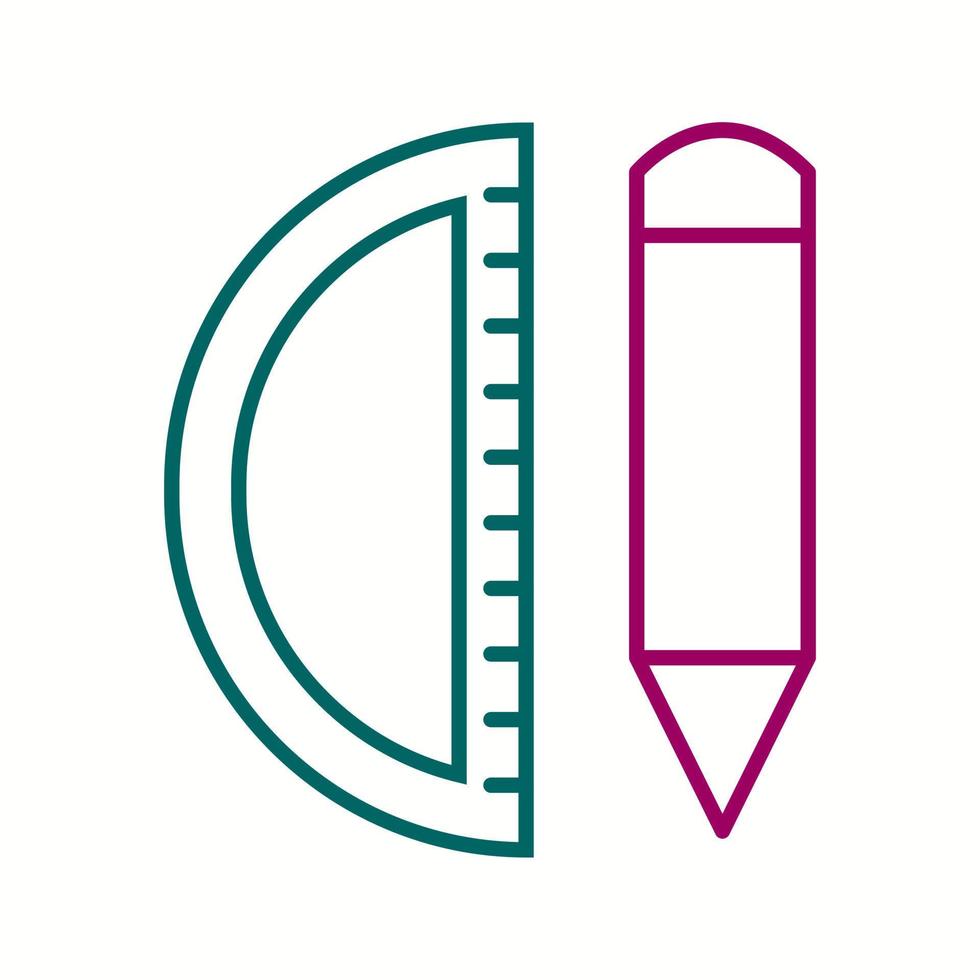 Beautiful Geometry Tools Line Vector Icon