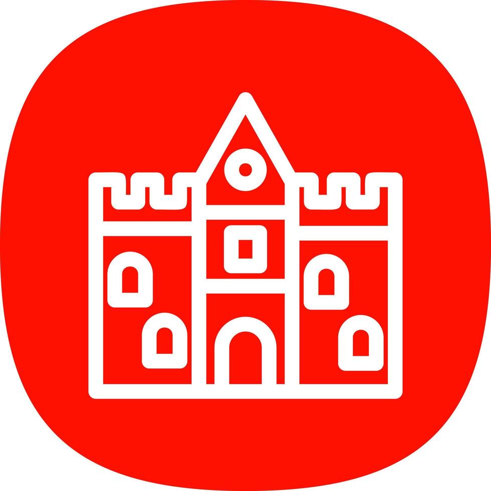 diseño de icono de vector de castillo