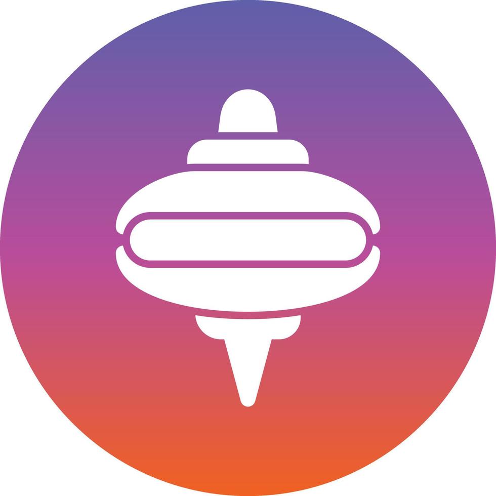 Spinning Top Vector Icon Design