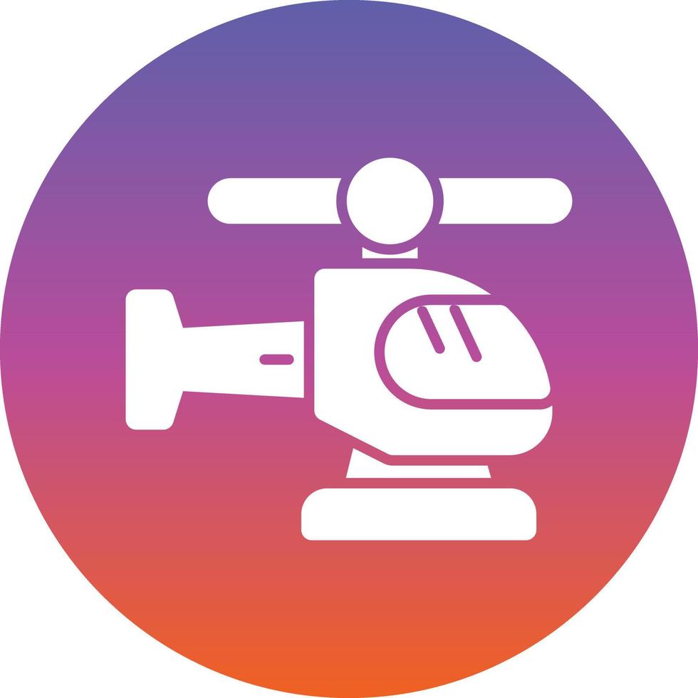 Helicopter Vector Icon Design