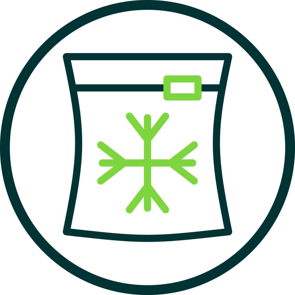 Ice Bag Vector Icon Design