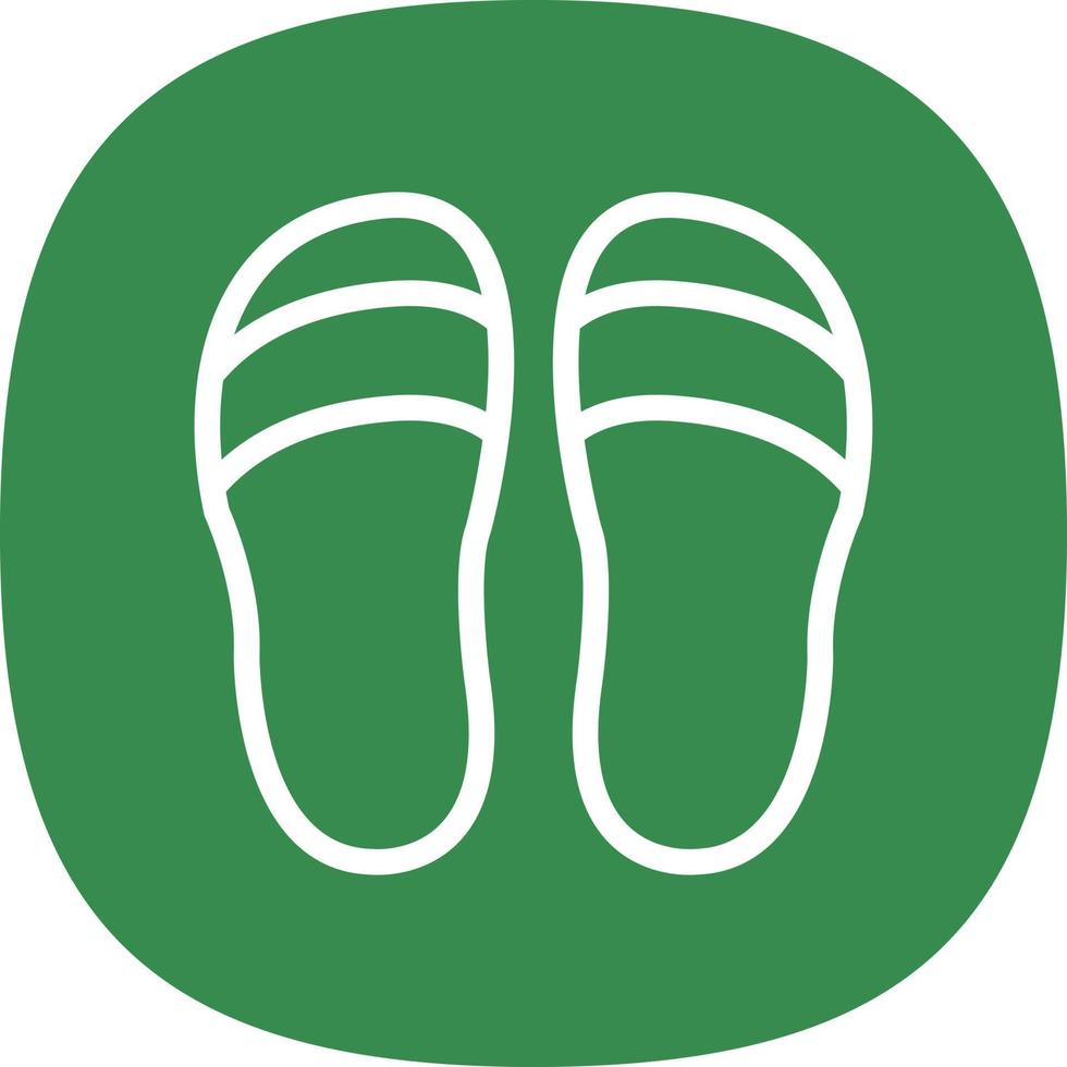 Slippers Vector Icon Design