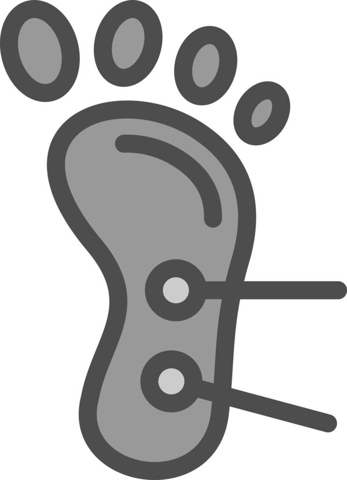 Foot Acupuncture Vector Icon Design