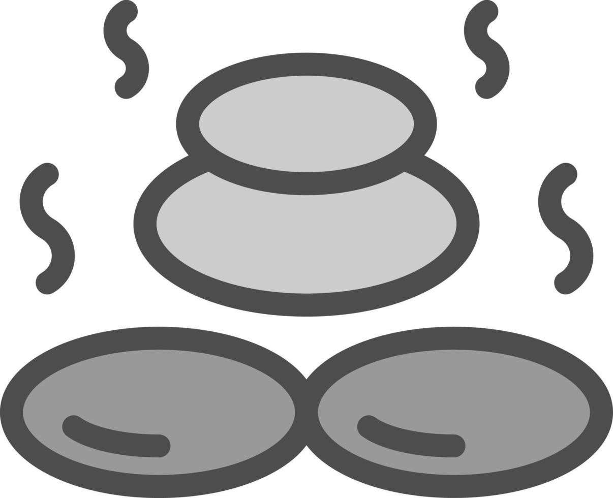 diseño de icono de vector de piedra caliente