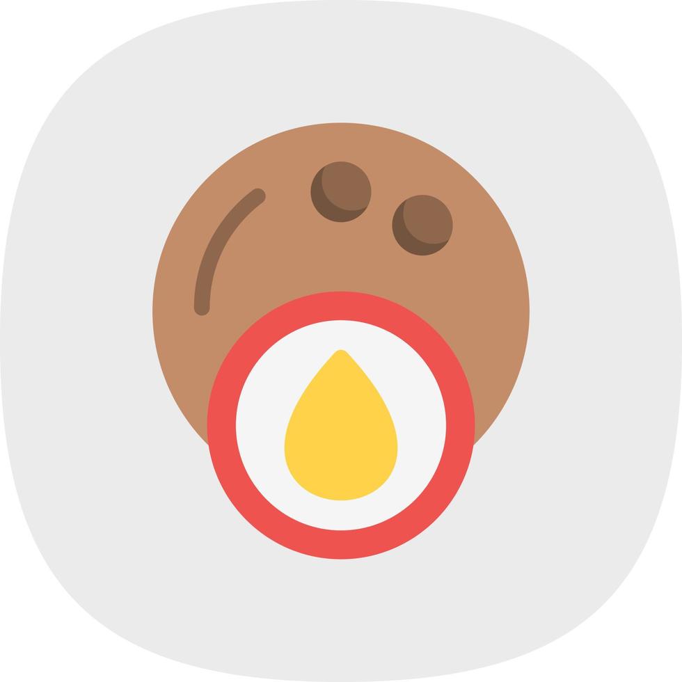Coconut Oil Vector Icon Design
