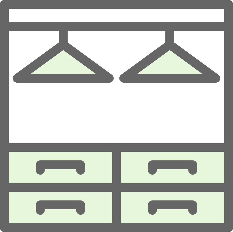 Wardrobe Vector Icon Design