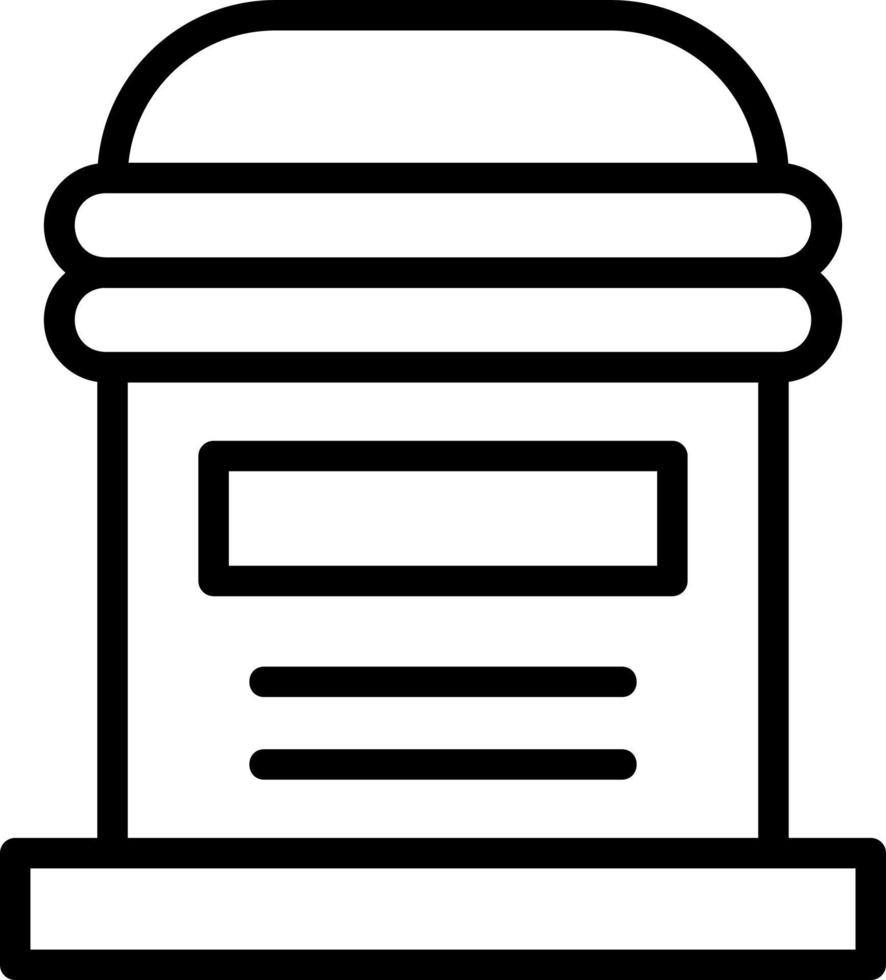 Postbox Vector Icon Design