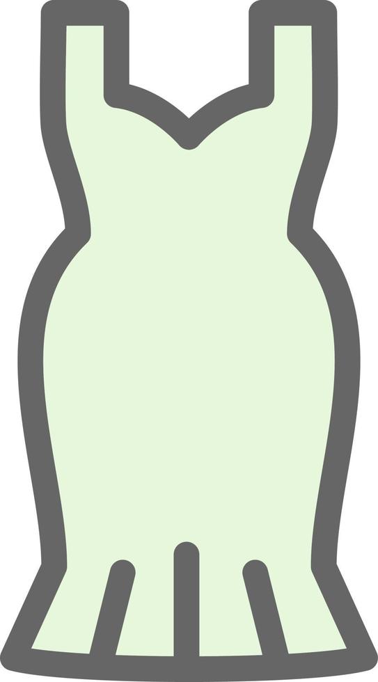 Cocktail Dress Vector Icon Design