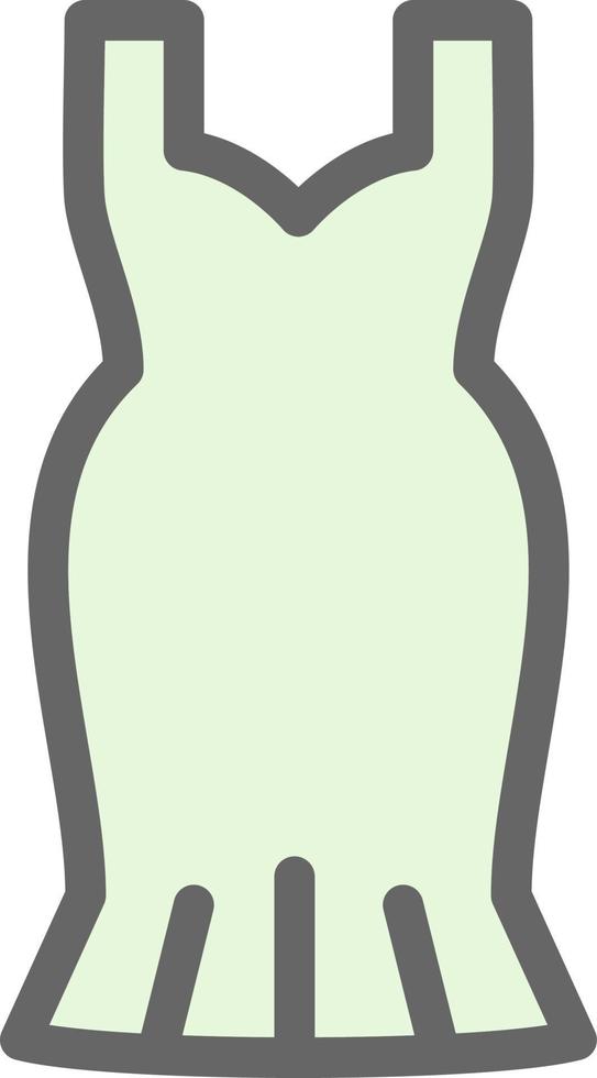 diseño de icono de vector de vestido de cóctel