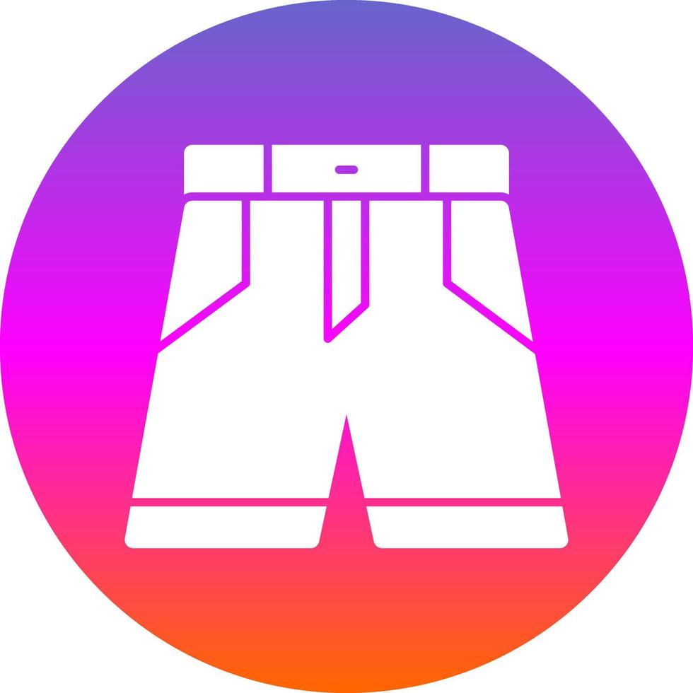 Denim Shorts Vector Icon Design