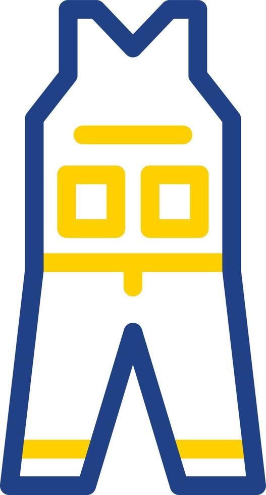 Coverall Clothes Vector Icon Design