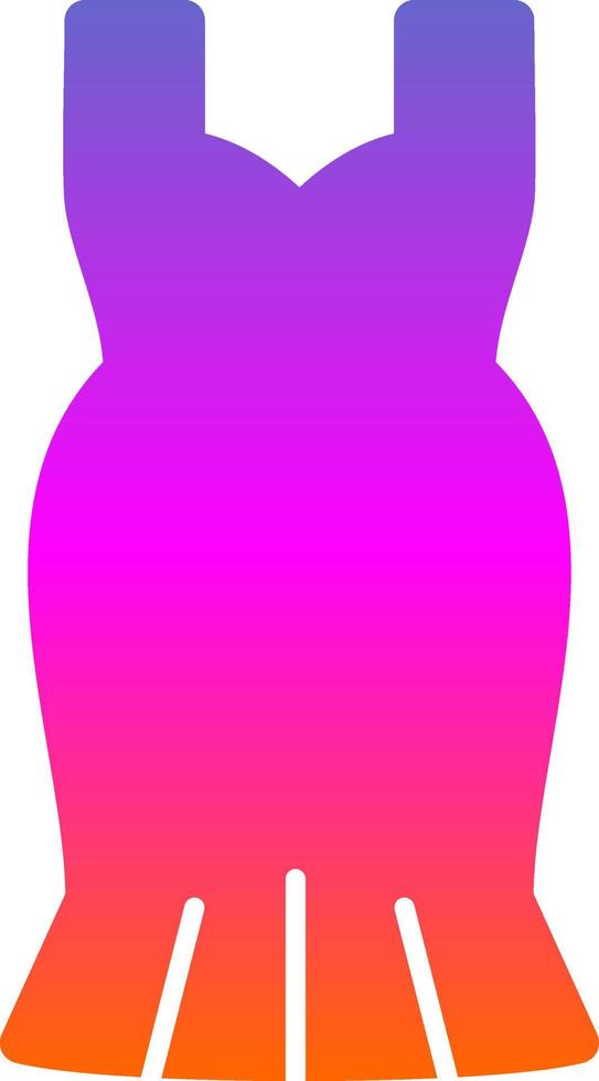 Cocktail Dress Vector Icon Design