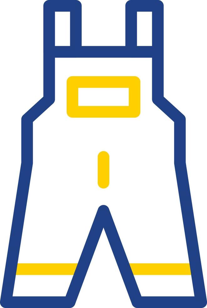 Overall Clothes Vector Icon Design