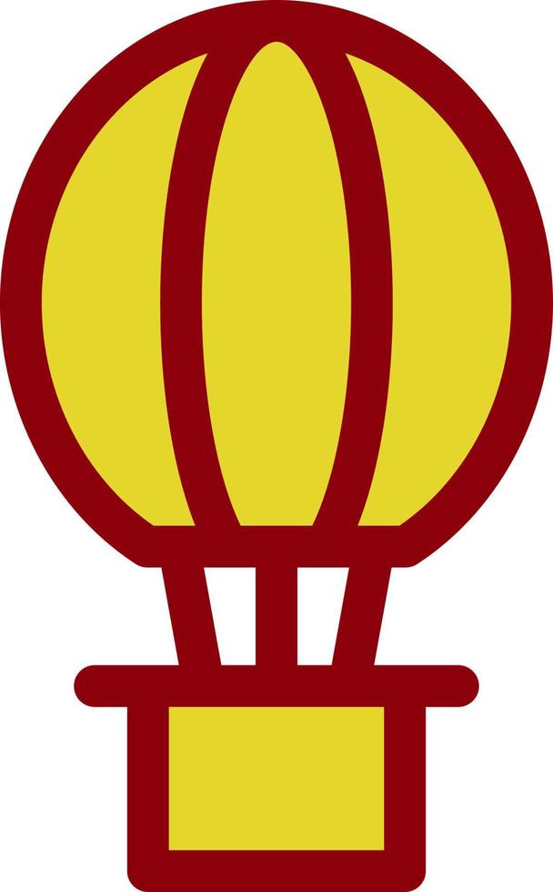 Hot Air Balloon Vector Icon Design