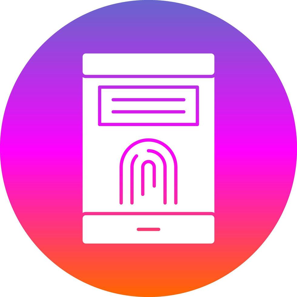 Finger Print Vector Icon Design
