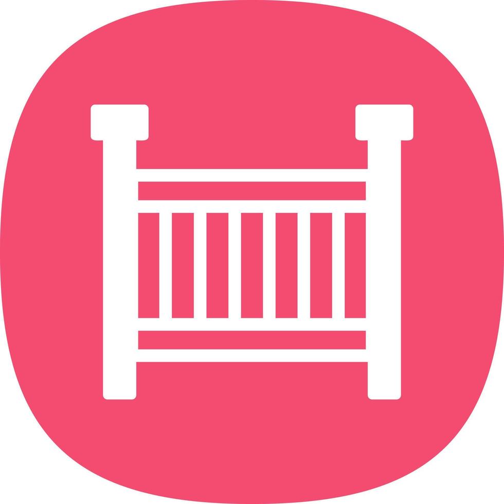 Crib Vector Icon Design