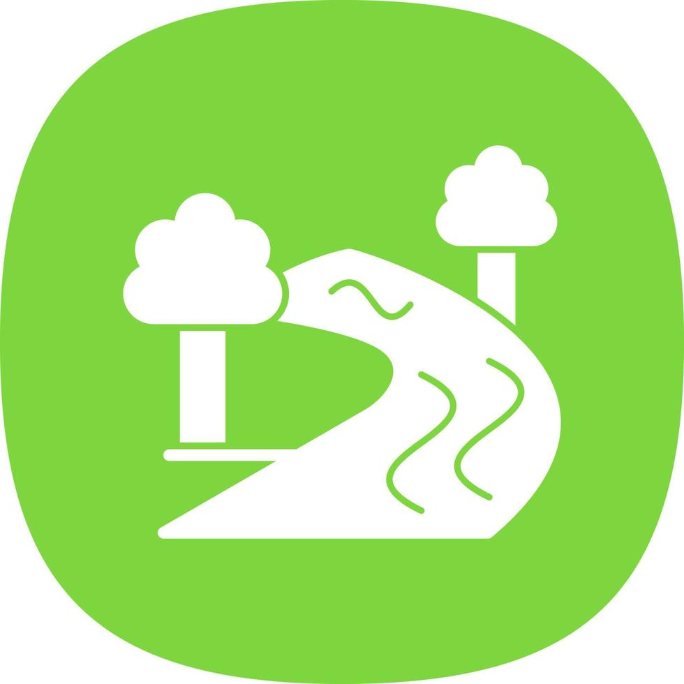 River Sign Vector Icon Design