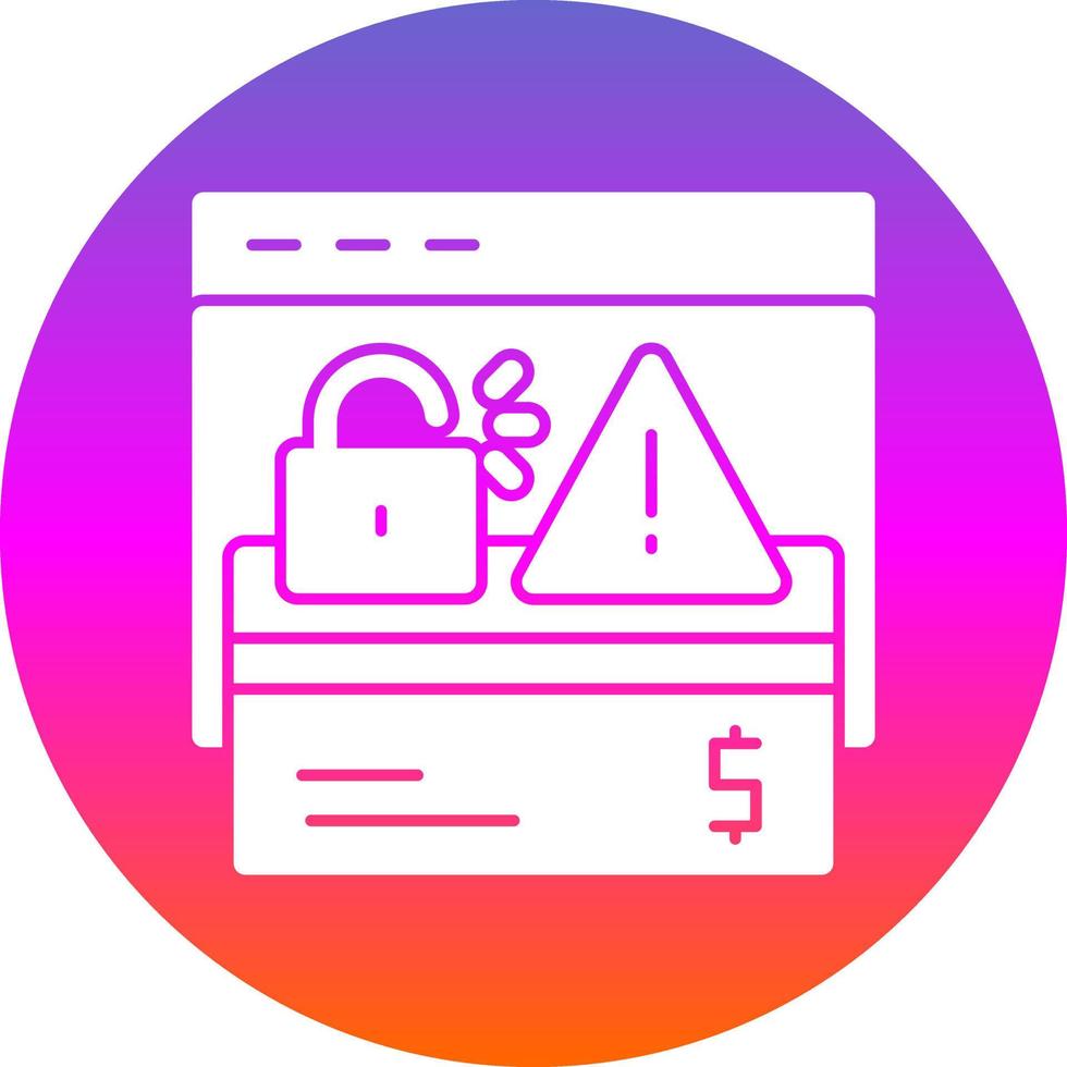 Online Robbery Vector Icon Design