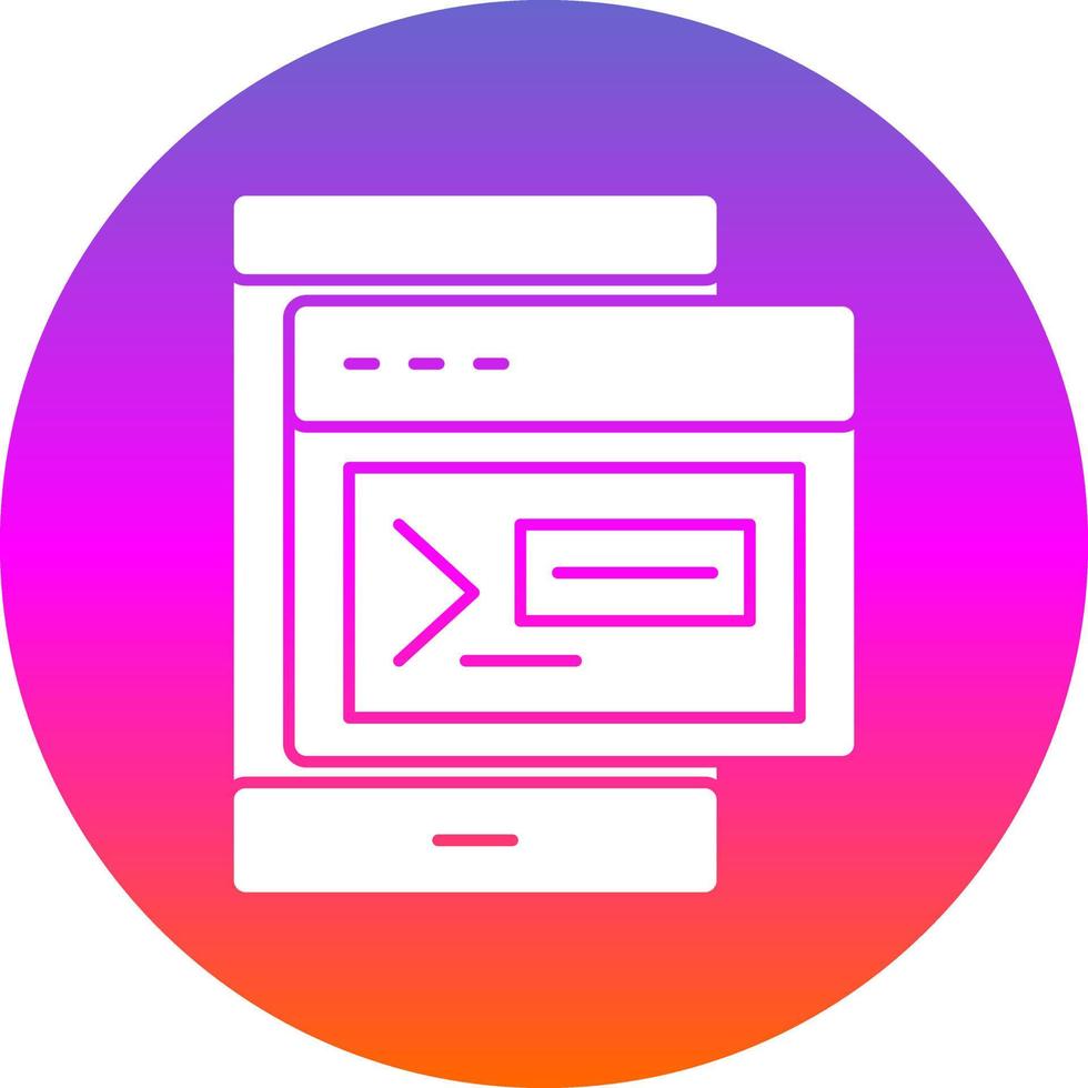 diseño de icono de vector de terminal