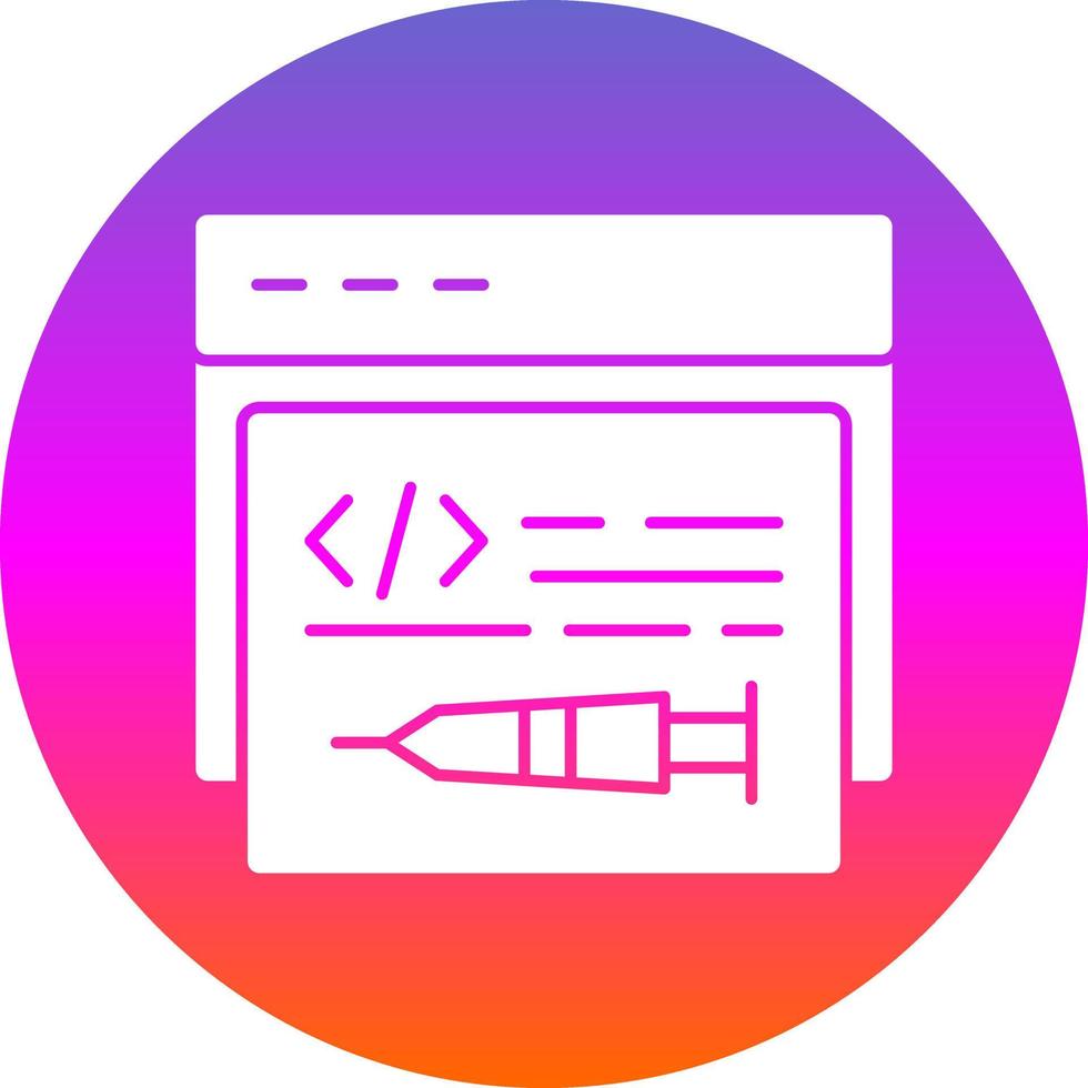 Code Injection Vector Icon Design