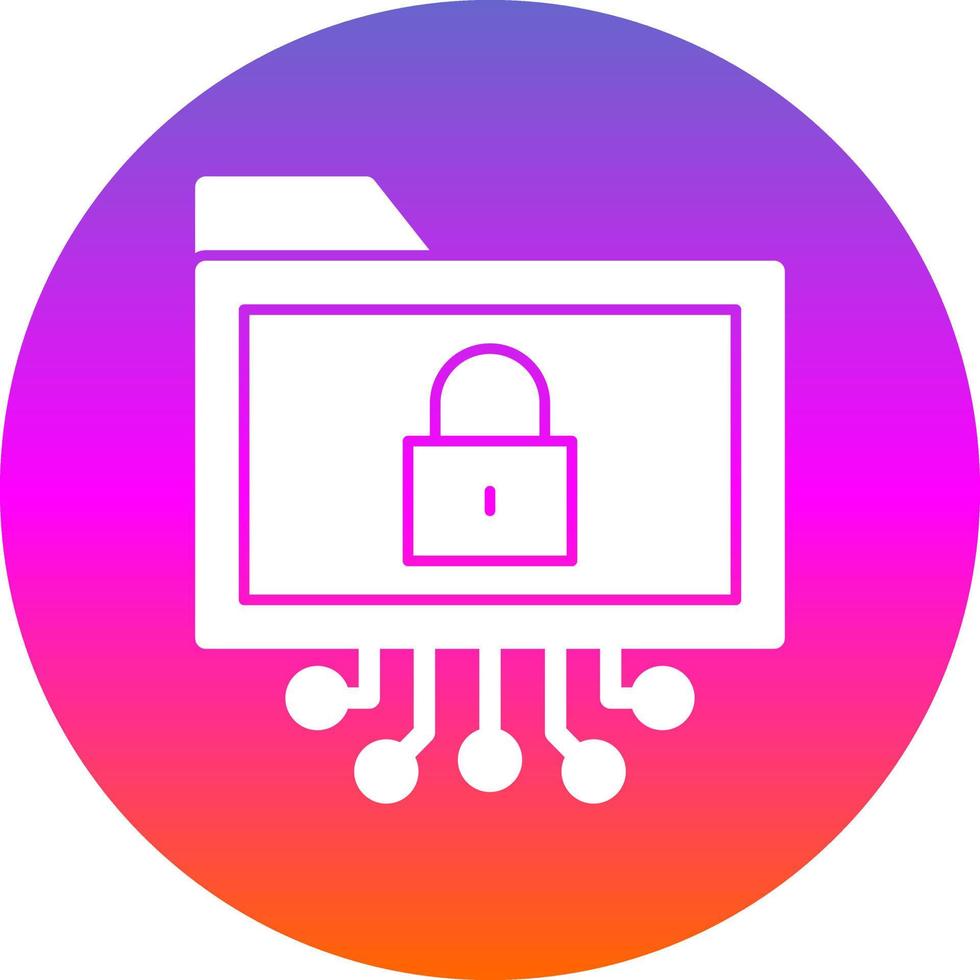 Data Encryption Vector Icon Design