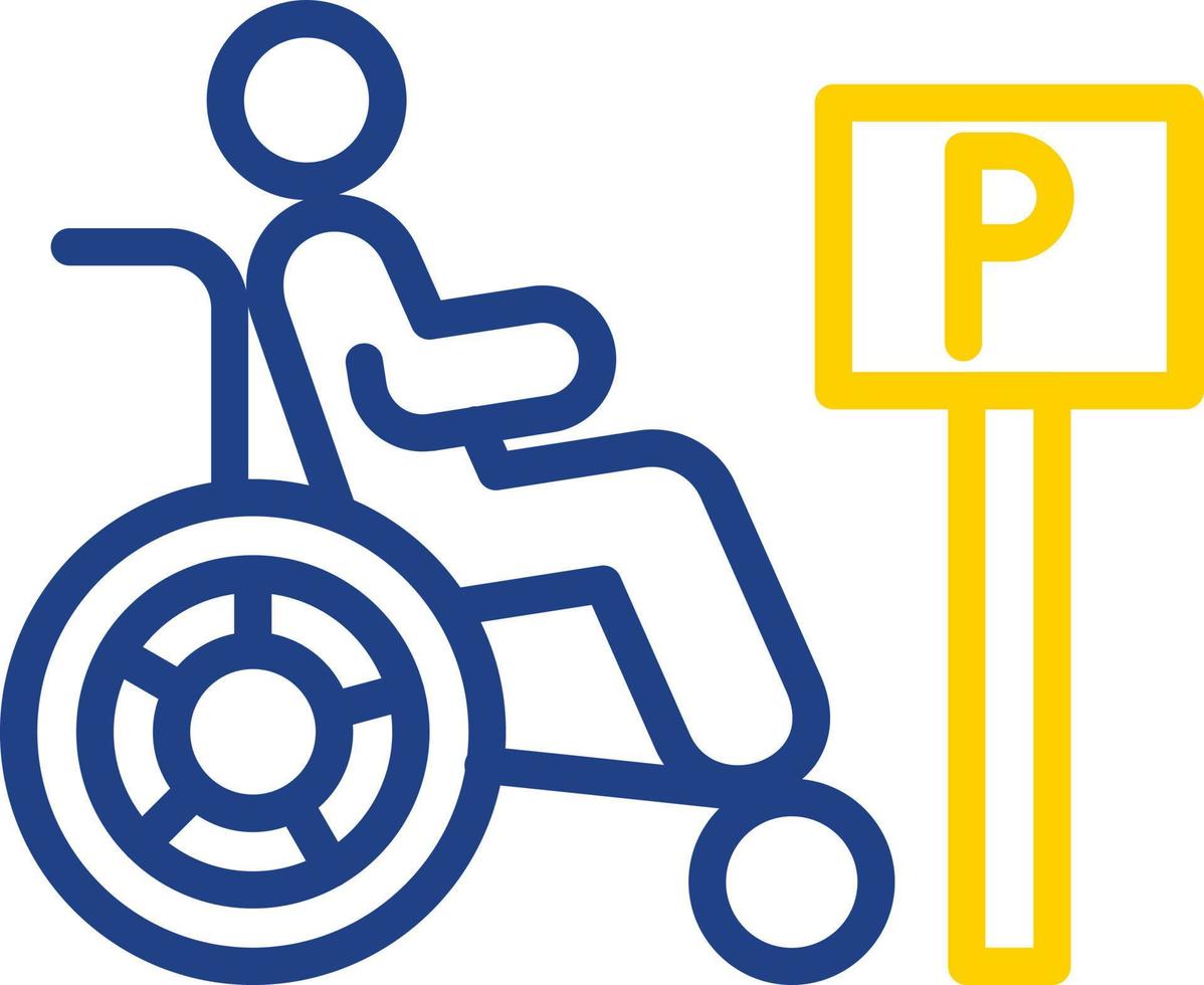 diseño de icono de vector de discapacidad