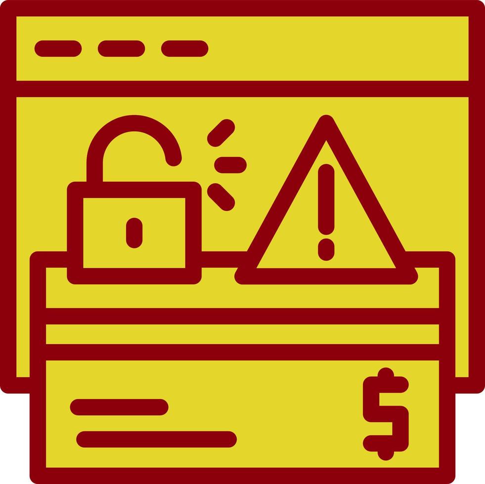 Online Robbery Vector Icon Design