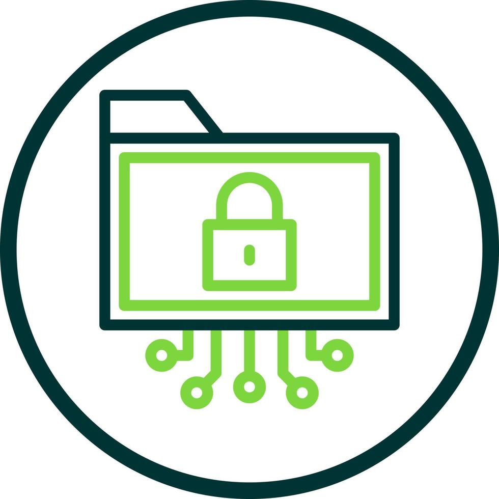 Data Encryption Vector Icon Design