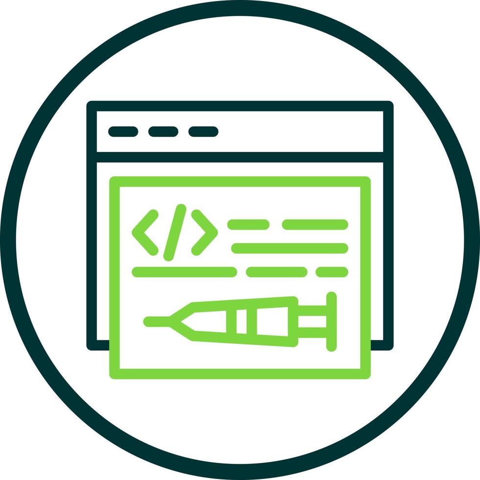 Code Injection Vector Icon Design