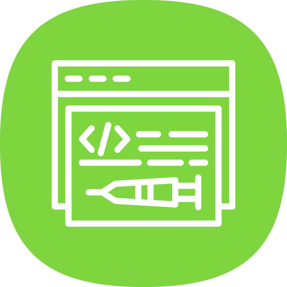 Code Injection Vector Icon Design