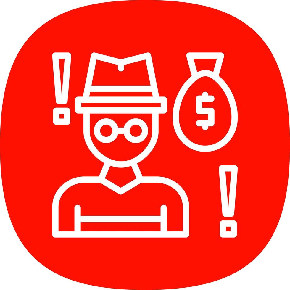 Robbery Vector Icon Design