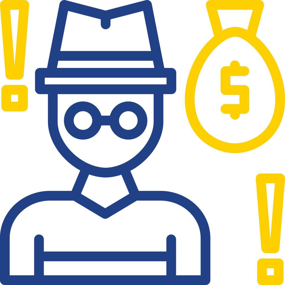 Robbery Vector Icon Design