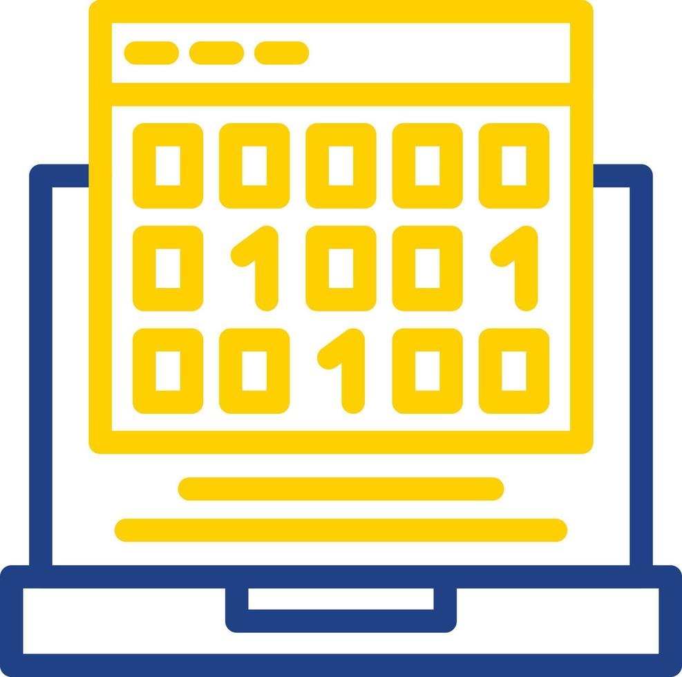 Binary Code Vector Icon Design
