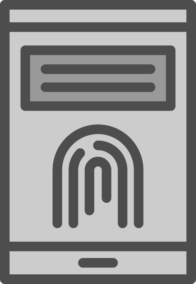 Finger Print Vector Icon Design