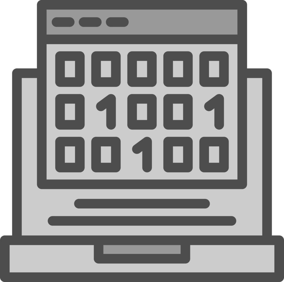 Binary Code Vector Icon Design
