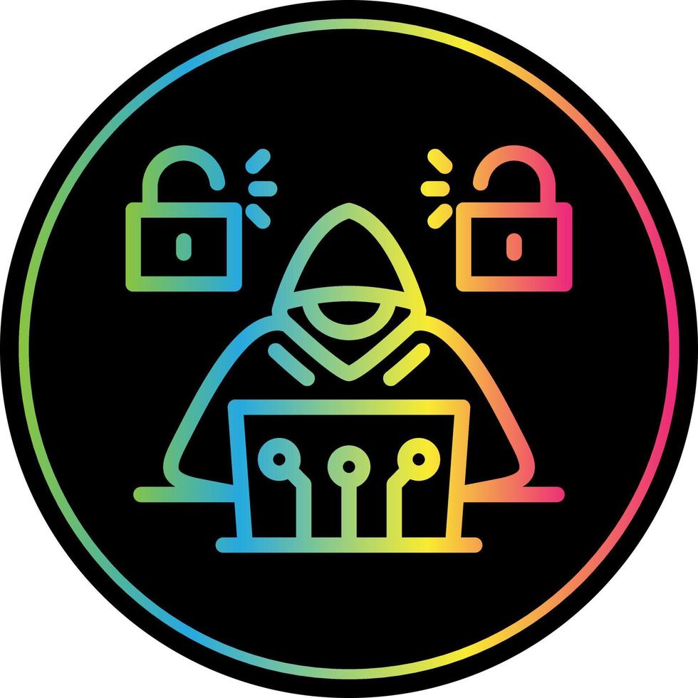 Cyber Attack Vector Icon Design