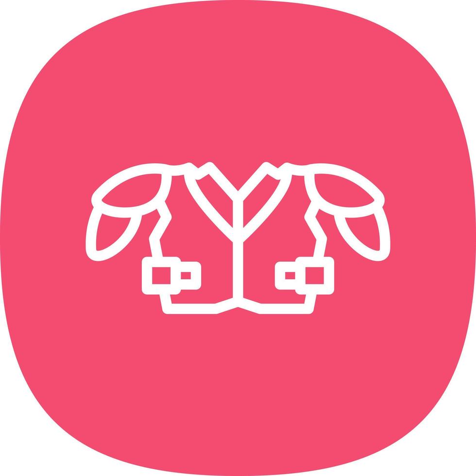 Shoulder Pads Vector Icon Design