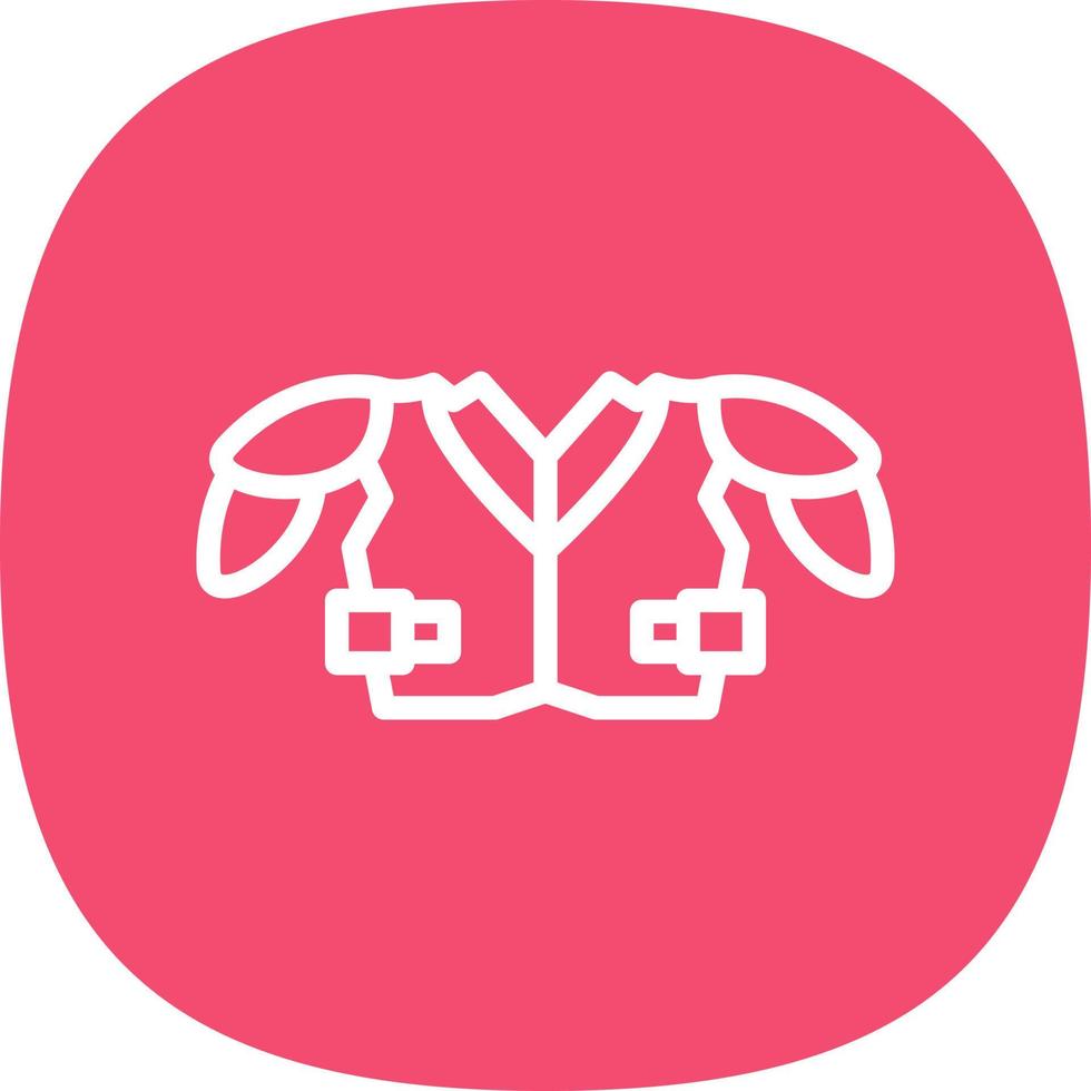 Shoulder Pads Vector Icon Design