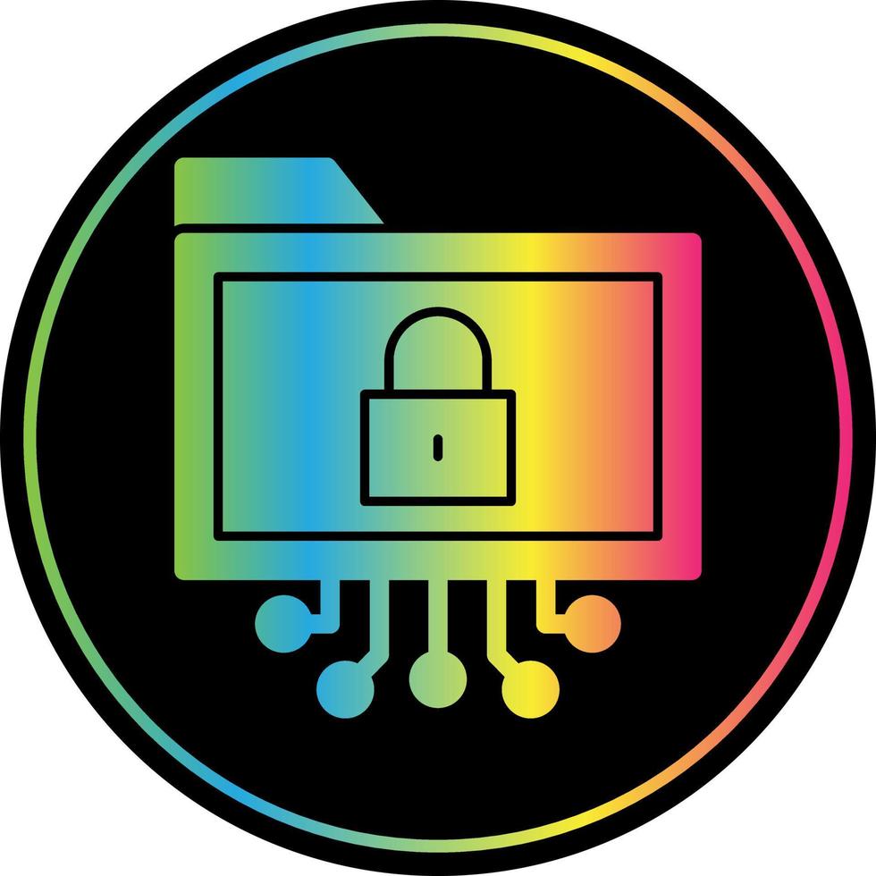 Data Encryption Vector Icon Design