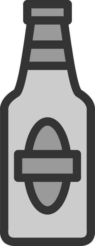 Beer Bottle Vector Icon Design