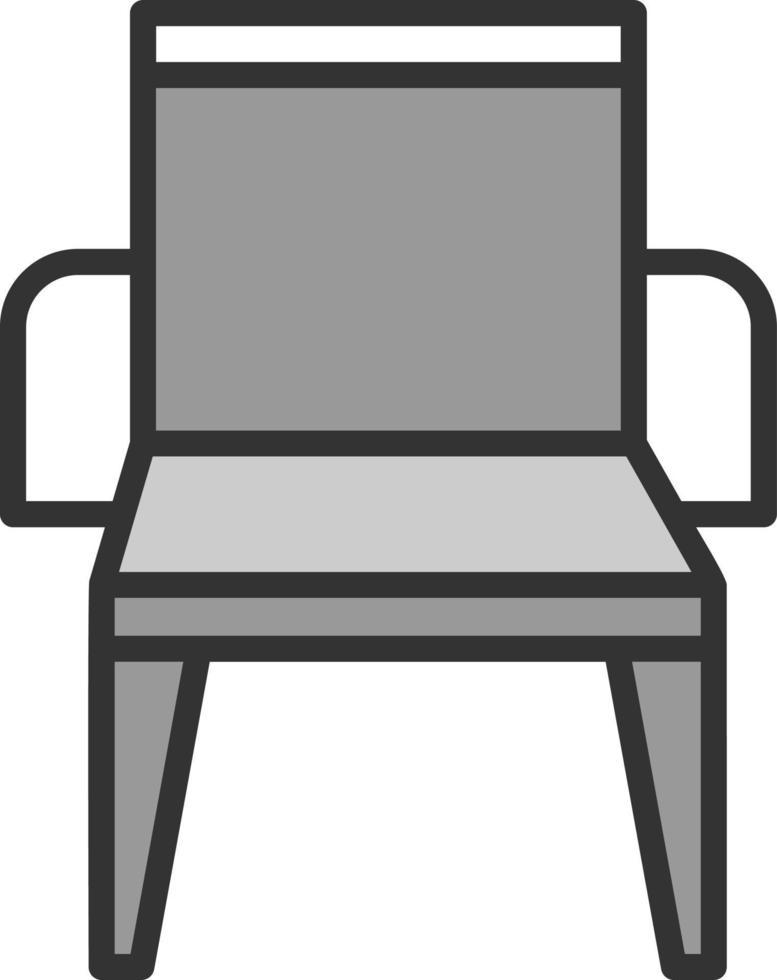 diseño de icono de vector de silla