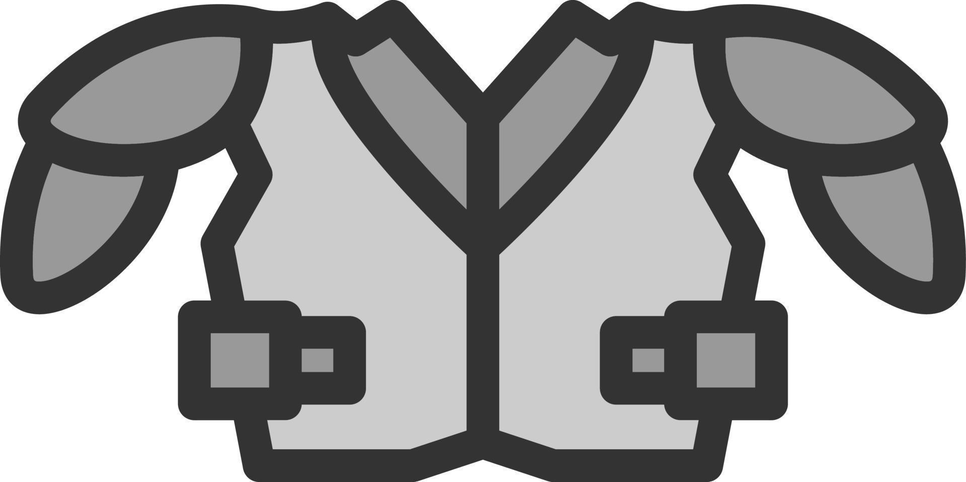 Shoulder Pads Vector Icon Design