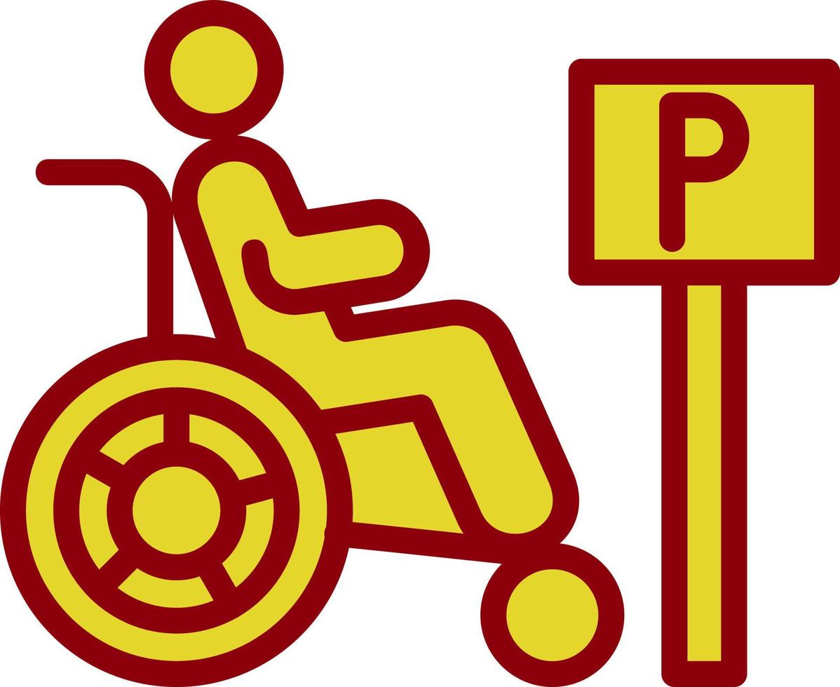 Handicap Vector Icon Design