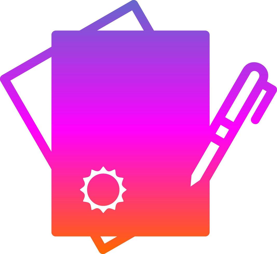 Contract Vector Icon Design