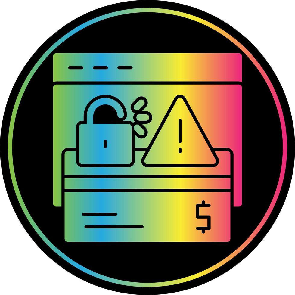 Online Robbery Vector Icon Design