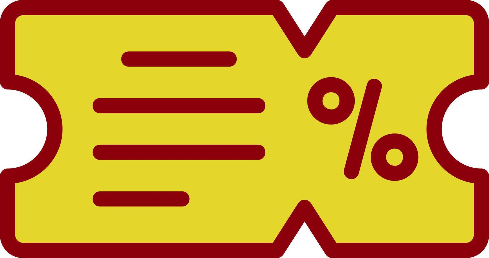 Voucher Vector Icon Design