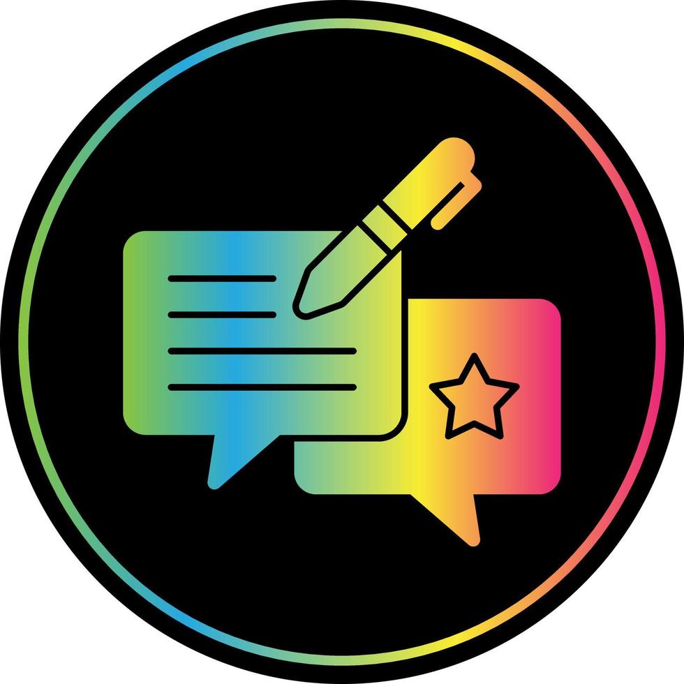 Feedback Vector Icon Design
