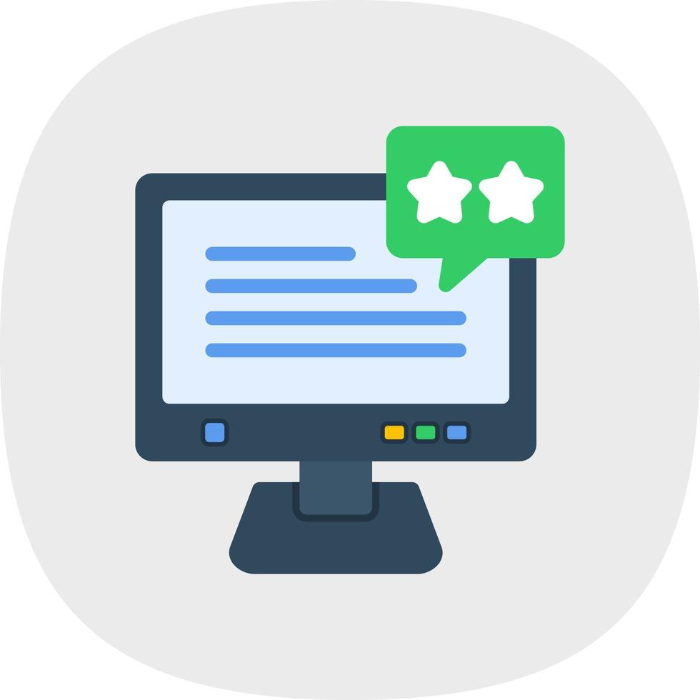 Review Vector Icon Design